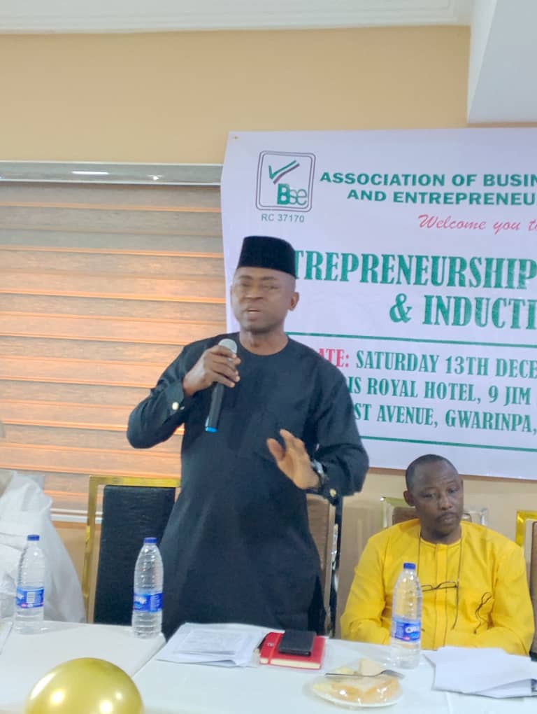 Brig. General C.C Ogbu, FBSE. at our Investiture